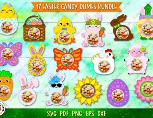 Easter Candy Dome Holder Bundle 63012704 Creativo Digital Creativo Digital